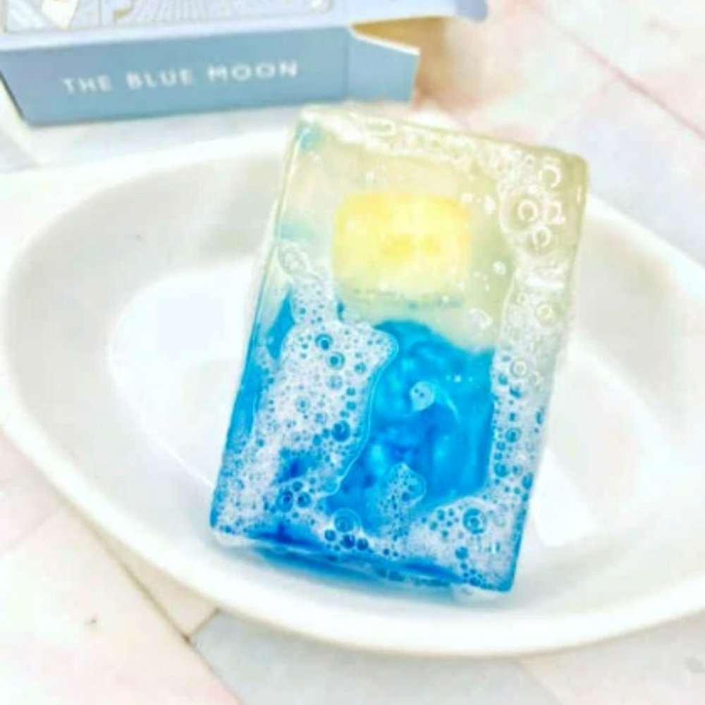 Blue Moon Soap with Amber